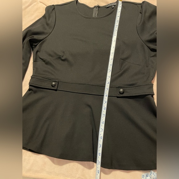 Eloquii Long Sleeve Peplum Top - Picture 6 of 6